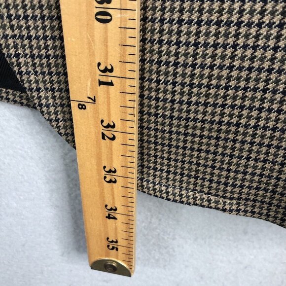 Vintage Pendleton Blazer Mens 42L Brown Houndstooth Wool Sport Coat Jacket - Picture 5 of 16